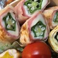 わたるんママ's cooksnap of when they made オクラ＆チーズ＆ハムのくるくる餃子.