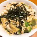 kokko37's cooksnap of when they made アボカドと豆腐の塩昆布卵丼.