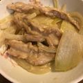 クックS75F97☆'s cooksnap of when they made 鶏肉せせりと玉ねぎのマヨポン酢炒め.
