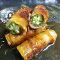 にゃんママ★'s cooksnap of when they made 超簡単！焼き肉のたれでオクラの豚肉巻き.