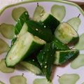 ♡ЁМi♡'s cooksnap of when they made 白だし&生姜でやみつききゅうり.