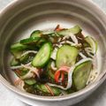 こむぎぱくぱく's cooksnap of when they made 簡単！キュウリとカニカマのもずく酢.