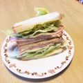 take♪aki♪'s cooksnap of when they made ハムレタスサンド.