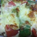 SRO1214's cooksnap of when they made 茄子＆アボカド＆トマトのマヨチーズ焼き.