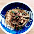 クックZ8NTND☆'s cooksnap of when they made 牛肉とシメジの和風スパゲティ.