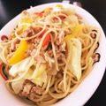 ハナチョパパ's cooksnap of when they made キャベツとパプリカのツナパスタ.