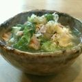mayuyuキッチン's cooksnap of when they made レタスとベーコンの卵スープ.
