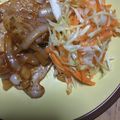 tukuruママ's cooksnap of when they made 豚ロースでトンテキ目玉焼きのせ丼☆.