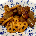 クックtake⭐️'s cooksnap of when they made 簡単！蓮根とこんにゃくの甘辛炒め.