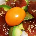 ポチユキさん's cooksnap of when they made 漬けるだけ♡マグロとアボカドのユッケ丼♡.