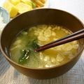 runa10's cooksnap of when they made 揚げ玉味噌汁.