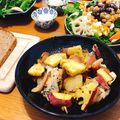 QUEENTANGO's cooksnap of when they made 鶏肉とりんごとさつまいものバジル焼き☆.