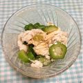 ぽぽきゅ's cooksnap of when they made オクラとササミのわさび和え.