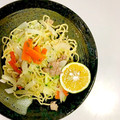ぎゅうにゅう。's cooksnap of when they made うま塩ネギ焼きそば.