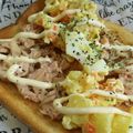 SoMiNemama's cooksnap of when they made ツナマヨネーズポテトサラダトッピングパン.