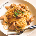 一生あらしあんず♡'s cooksnap of when they made 鶏肉と長ネギの和風パスタ.