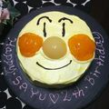 suzikko's cooksnap of when they made アンパンマンケーキ★バースデーケーキ　.