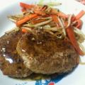 ask1215's cooksnap of when they made お皿は秋色☆ハンバーグ照り焼きソース.