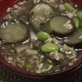 SOIN23's cooksnap of when they made うどんスープで簡単☆なすの枝豆そぼろあん.