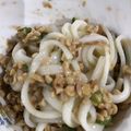 ドラえもんえもん's cooksnap of when they made 釜揚げ納豆うどん.