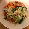 クックD4LCV2☆'s cooksnap of when they made 豚肉・もやし・ちんげん菜・茄子・人参炒め.