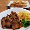 にゃめろう's cooksnap of when they made 豚肉の赤ワインデミソース煮込み.