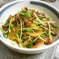 卯月のうさぎ２０１４'s cooksnap of when they made 牛肉と水菜の炒め煮.