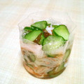 やっぺ841's cooksnap of when they made ＊きゅうりとしらすともずく酢の和え物＊.