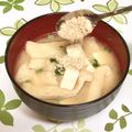 ChunChun☆≡'s cooksnap of when they made いつものお味噌汁にすりゴマ入れるだけ♪.