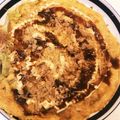 柴犬ラン's cooksnap of when they made おからパウダー入り♡豚バラお好み焼き♡.
