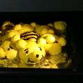 ☆ありか358☆'s cooksnap of when they made かぼちゃ餡入り♡プーさんの3Dちぎりパン.