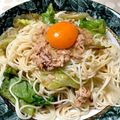 どでこ's cooksnap of when they made 簡単・温かいサラダうどん.