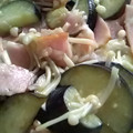 3児の子育て中's cooksnap of when they made 簡単副菜☆ナスとえのきのベーコン炒め.