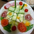 りうﾁｬﾝ's cooksnap of when they made 胡瓜リボン♪ほうれん草と生ハムのサラダ.