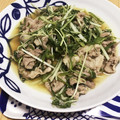 クックBWK169☆'s cooksnap of when they made 豚肉と水菜のゆず胡椒炒め.