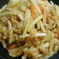 mikekke's cooksnap of when they made 茎ブロッコリー皮大根の炒りつけ♪.