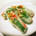 三段目's cooksnap of when they made カニかまの生春巻き.