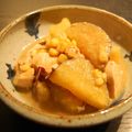 DCTgarden's cooksnap of when they made さつまいもと鶏肉のごま味噌バターコーン煮.