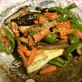 ☆Rokko☆'s cooksnap of when they made 茄子ピーマン人参の出汁麹炒め♡.