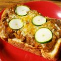 栗丸うさぎ's cooksnap of when they made チーズカレートースト♪ズッキーニを添えて.