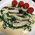 アル中アングラー's cooksnap of when they made 鱈とほうれん草のポワレ.