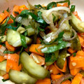azbjbn's cooksnap of when they made ぬか漬け(古漬け)で作る、山形風だし.