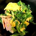 春♪'s cooksnap of when they made 大根の抜き菜で♪抜き菜のベーコン炒め☆.