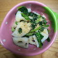 みじゅーくもーの's cooksnap of when they made 蓮根と小松菜の炒め物.