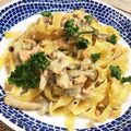 崖っぷち婚活女子A子's cooksnap of when they made キノコが香る♪4種キノコのフェットチーネ.
