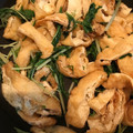 柳生十兵衛茜's cooksnap of when they made ごま油でやみつき♪水菜と油揚げしらす炒め.