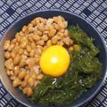 nosso's cooksnap of when they made 朝食に☆納豆・めかぶ ねばねば濃厚TKG.
