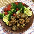 あたまリボン♪'s cooksnap of when they made れんこんとニラ入りふわっふわ鶏肉団子揚げ.