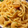 Nöööla♡'s cooksnap of when they made ネギどっさり♡海老の塩昆布パスタ.