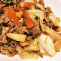 pinat's cooksnap of when they made 牛切り落としで甘辛野菜炒め。.